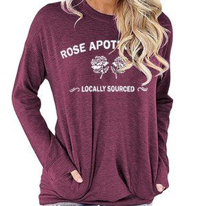 Women's Long Sleeve T Shirt - Rose Apothecary - Schitt's Creek Themed shirt